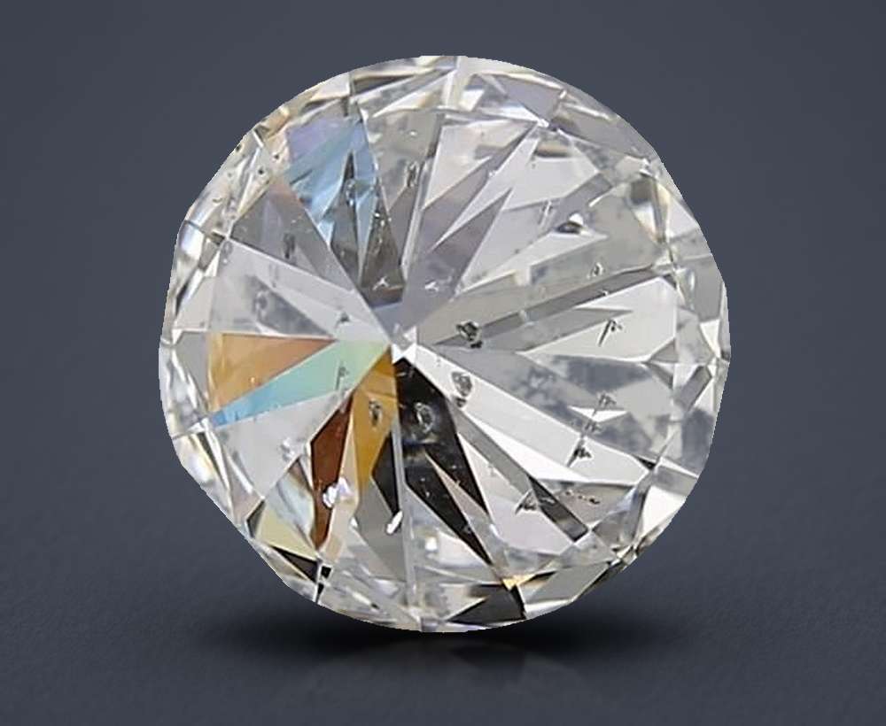 3.08ct F SI1 Rare Carat Ideal Cut Round Diamond