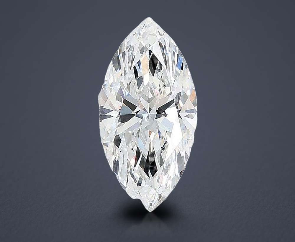 1.55ct E VVS2 Rare Carat Ideal Cut Marquise Lab Grown Diamond