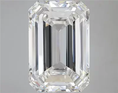 15.53ct F VVS2 Rare Carat Ideal Cut Emerald Lab Grown Diamond