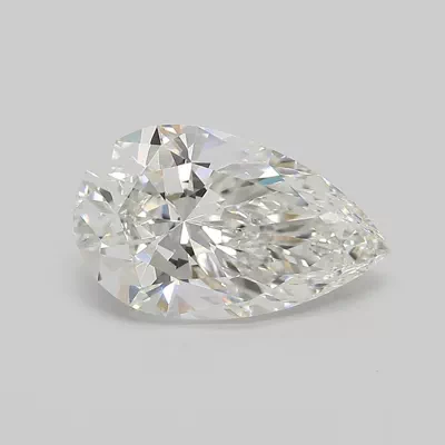 2.92ct F VVS2 Rare Carat Ideal Cut Pear Lab Grown Diamond