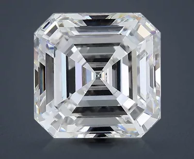 2.10ct F VVS2 Rare Carat Ideal Cut Asscher Lab Grown Diamond