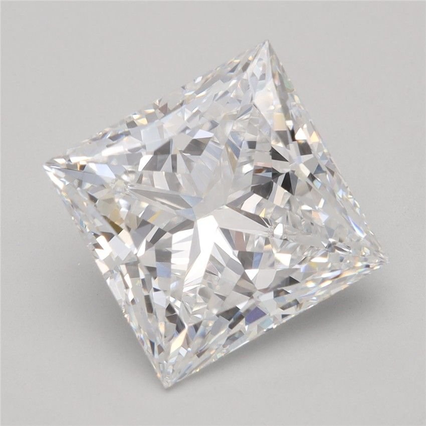 4.20ct D VVS2 Rare Carat Ideal Cut Princess Lab Grown Diamond