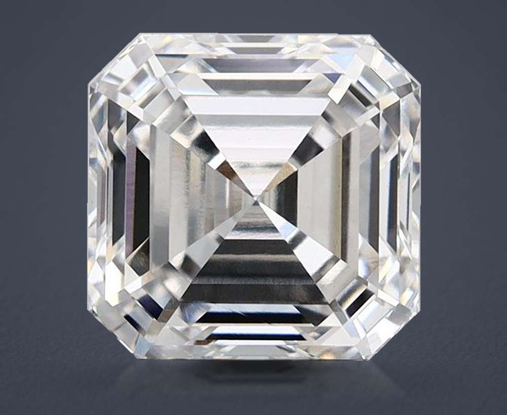 2.78ct E VVS2 Rare Carat Ideal Cut Asscher Lab Grown Diamond