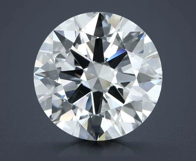 5.02ct H VS2 Rare Carat Ideal Cut Round Diamond