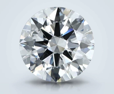5.02ct H VS2 Rare Carat Ideal Cut Round Diamond