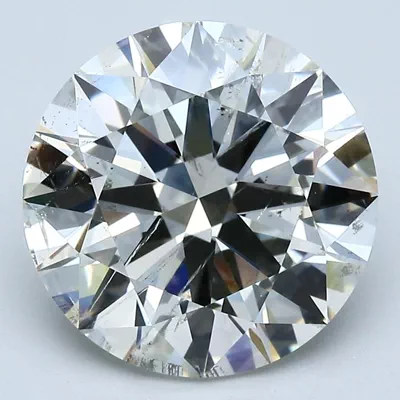 5.03ct J SI2 Rare Carat Ideal Cut Round Diamond