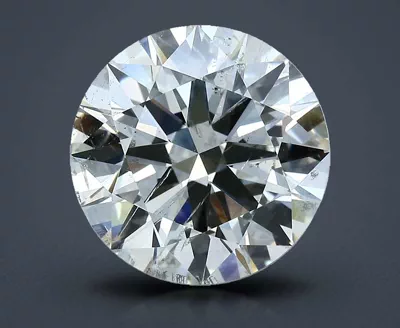 5.03ct J SI2 Rare Carat Ideal Cut Round Diamond