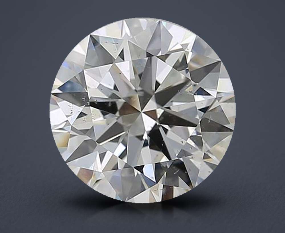 3.50ct I SI2 Rare Carat Ideal Cut Round Diamond