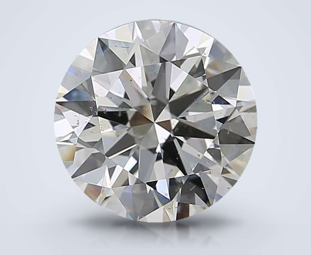 3.50ct I SI2 Rare Carat Ideal Cut Round Diamond