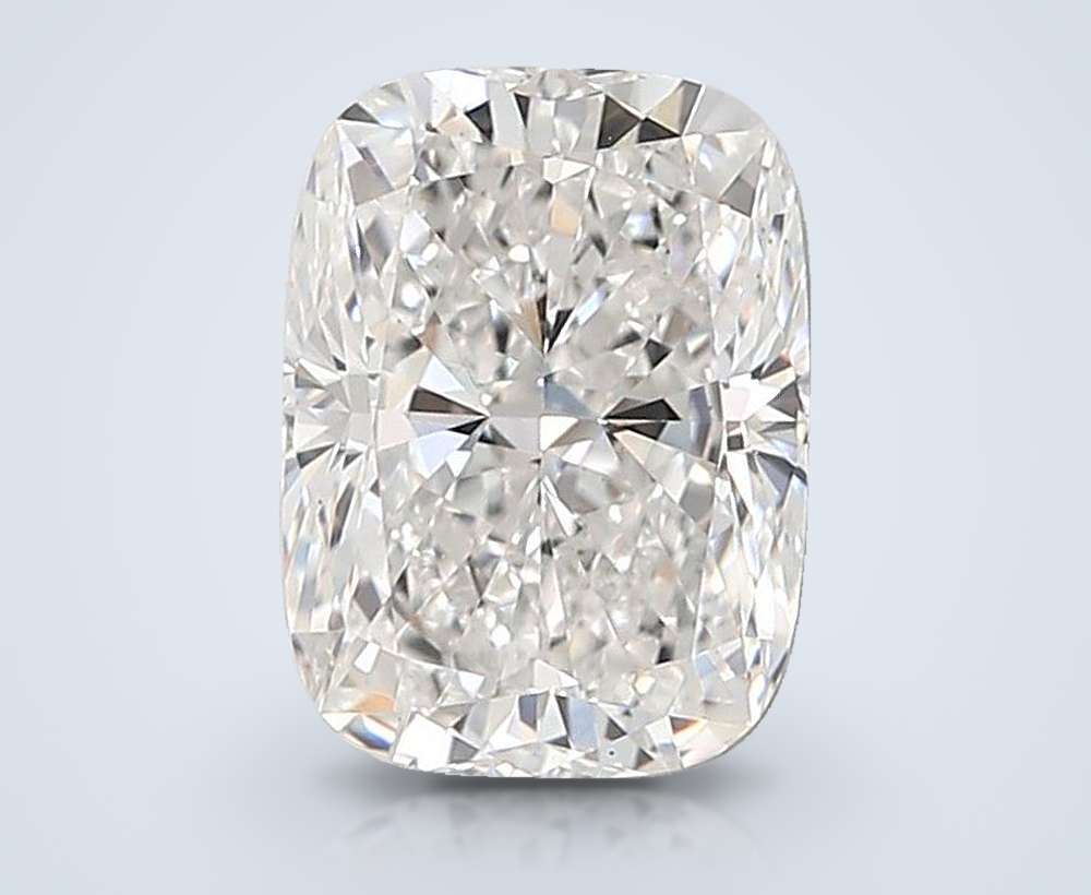 3.08ct E VS1 Rare Carat Ideal Cut Cushion Lab Grown Diamond