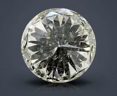11.53ct K SI2 Rare Carat Ideal Cut Round Diamond