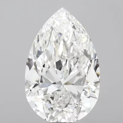 21.00ct F VS2 Rare Carat Ideal Cut Pear Lab Grown Diamond