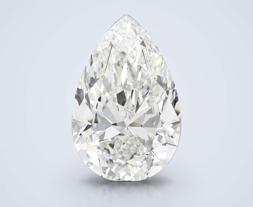 21.00ct F VS2 Rare Carat Ideal Cut Pear Lab Grown Diamond