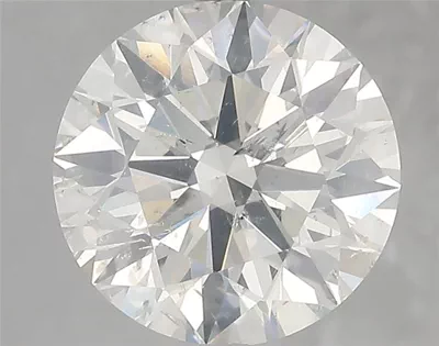 3.83ct I SI2 Rare Carat Ideal Cut Round Diamond