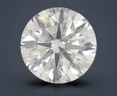 3.83ct I SI2 Rare Carat Ideal Cut Round Diamond
