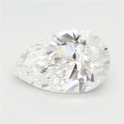 4.07ct F VS1 Rare Carat Ideal Cut Pear Lab Grown Diamond