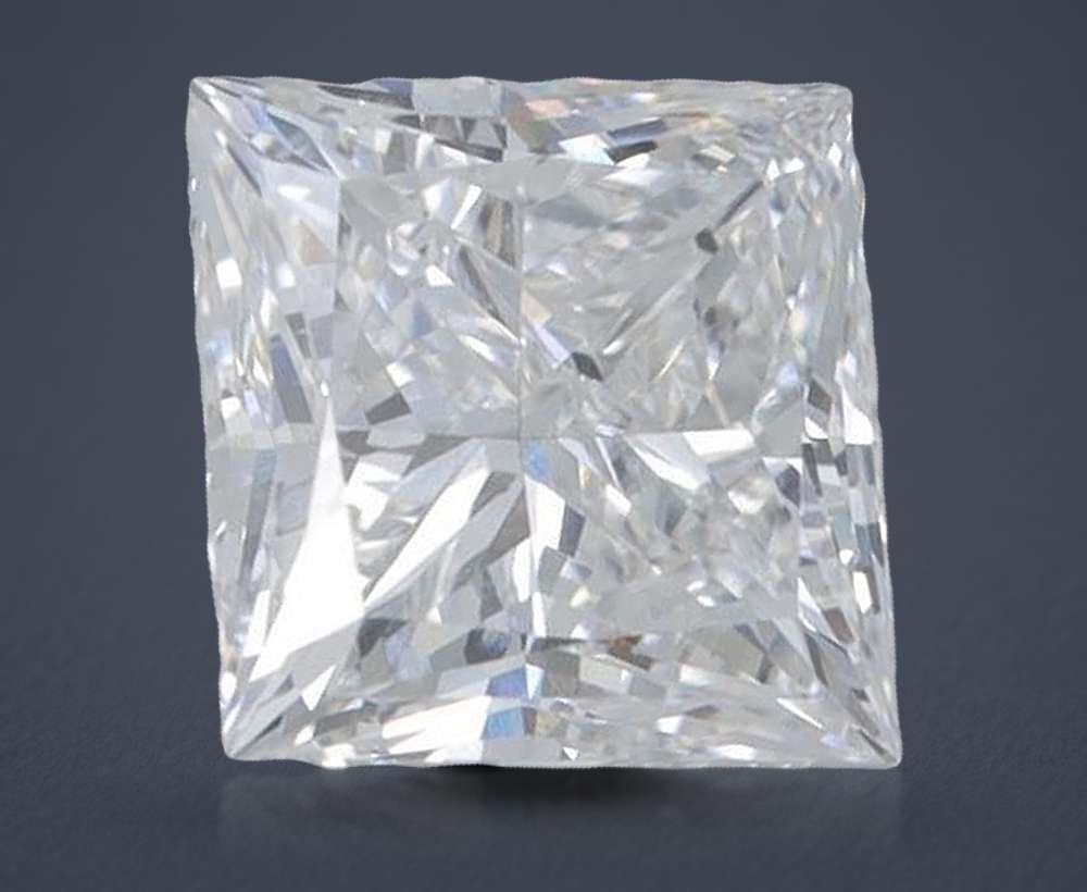 1.73ct E VVS2 Rare Carat Ideal Cut Princess Lab Grown Diamond