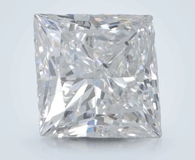 1.73ct E VVS2 Rare Carat Ideal Cut Princess Lab Grown Diamond