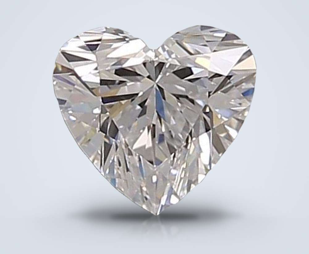 0.55ct D IF Rare Carat Ideal Cut Heart Lab Grown Diamond