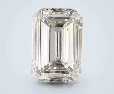 7.01ct I SI2 Rare Carat Ideal Cut Emerald Lab Grown Diamond