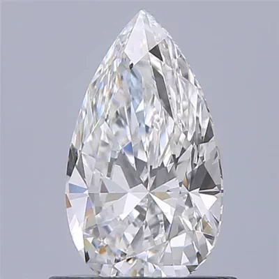 0.72ct E VVS1 Rare Carat Ideal Cut Pear Lab Grown Diamond