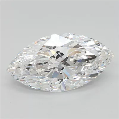 3.07ct F VVS2 Rare Carat Ideal Cut Marquise Lab Grown Diamond