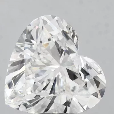 6.09ct F VVS2 Rare Carat Ideal Cut Heart Lab Grown Diamond