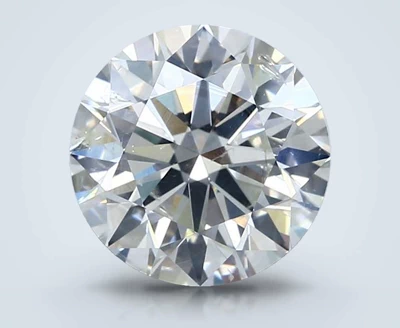 3.54ct J SI2 Rare Carat Ideal Cut Round Diamond