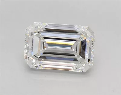 2.83ct F VS1 Rare Carat Ideal Cut Emerald Lab Grown Diamond
