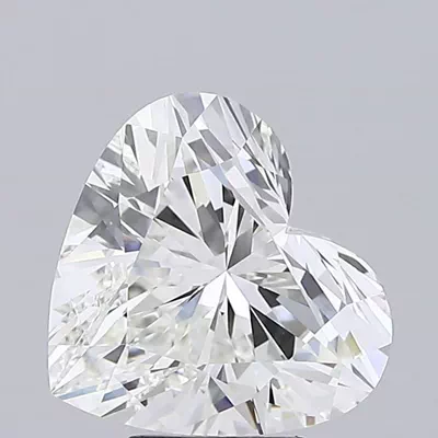 5.57ct G VVS2 Rare Carat Ideal Cut Heart Lab Grown Diamond