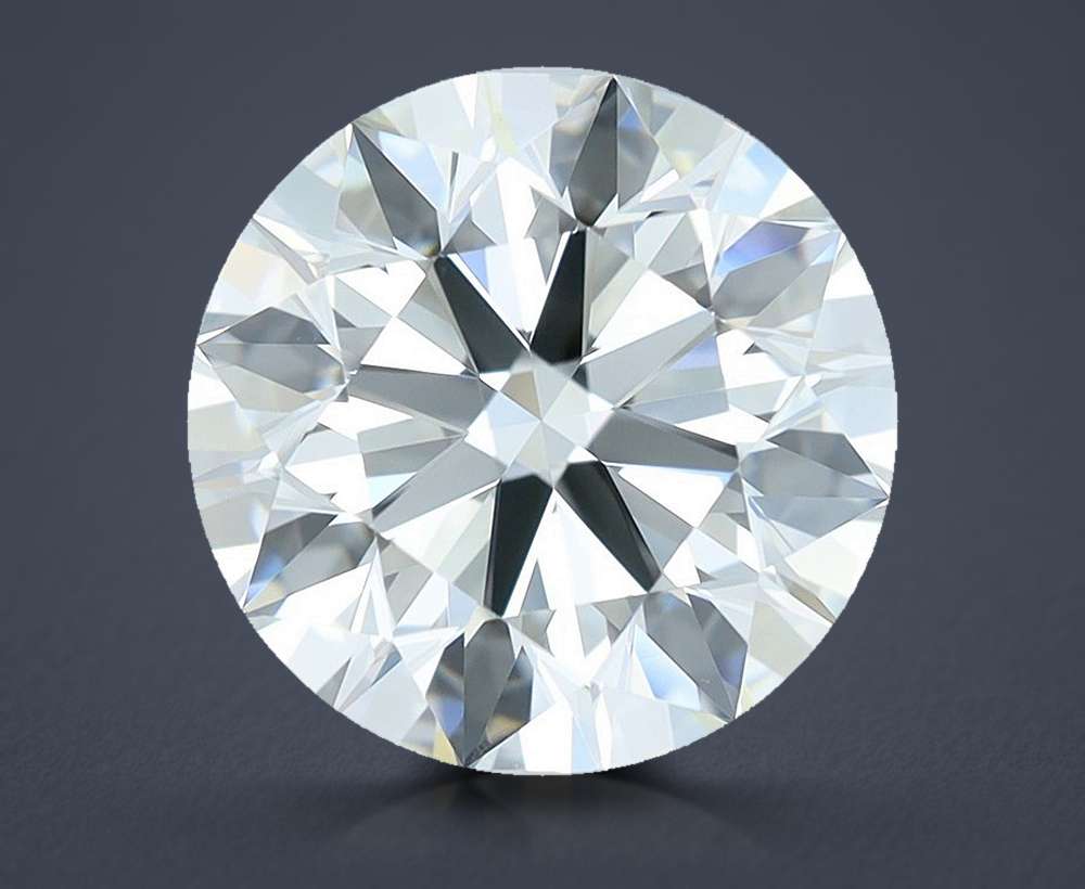 3.14ct H VVS1 Rare Carat Ideal Cut Round Diamond