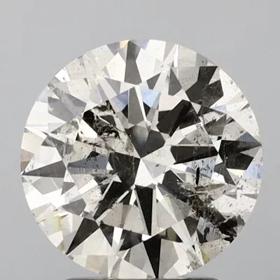 2.55ct K SI2 Rare Carat Ideal Cut Round Diamond