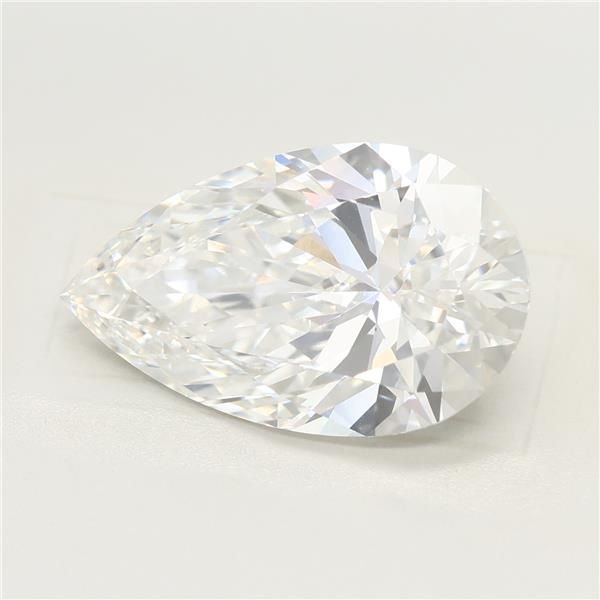4.08ct F VVS2 Rare Carat Ideal Cut Pear Lab Grown Diamond