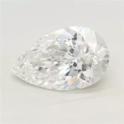 2.08ct F VS1 Rare Carat Ideal Cut Pear Lab Grown Diamond
