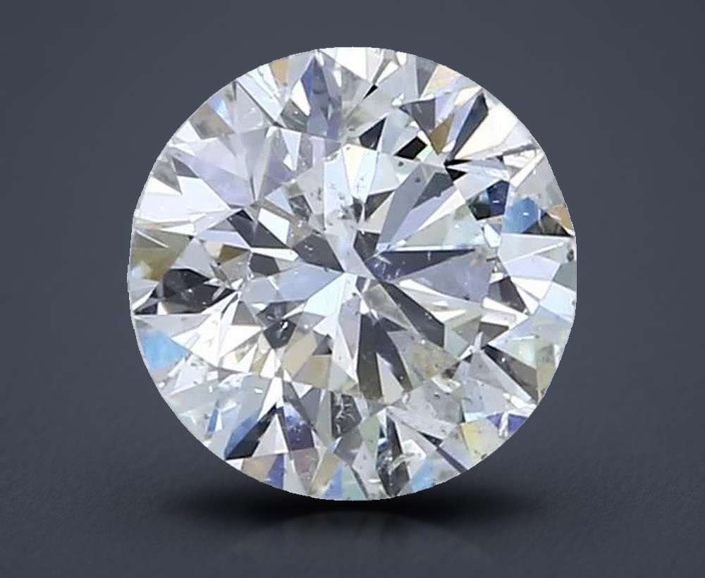 2.50ct I SI2 Rare Carat Ideal Cut Round Diamond