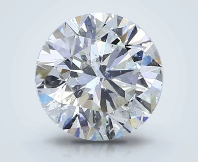 2.50ct I SI2 Rare Carat Ideal Cut Round Diamond