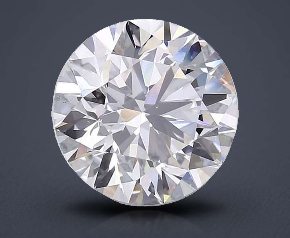 5.55ct F VS1 Rare Carat Ideal Cut Round Lab Grown Diamond
