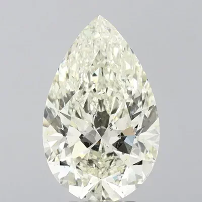 5.25ct K SI2 Rare Carat Ideal Cut Pear Diamond
