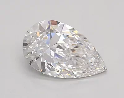 0.83ct D VVS2 Rare Carat Ideal Cut Pear Lab Grown Diamond