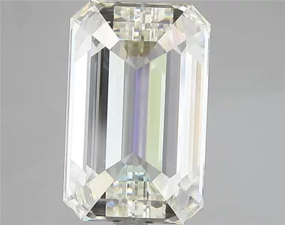5.09ct J VVS1 Rare Carat Ideal Cut Emerald Diamond