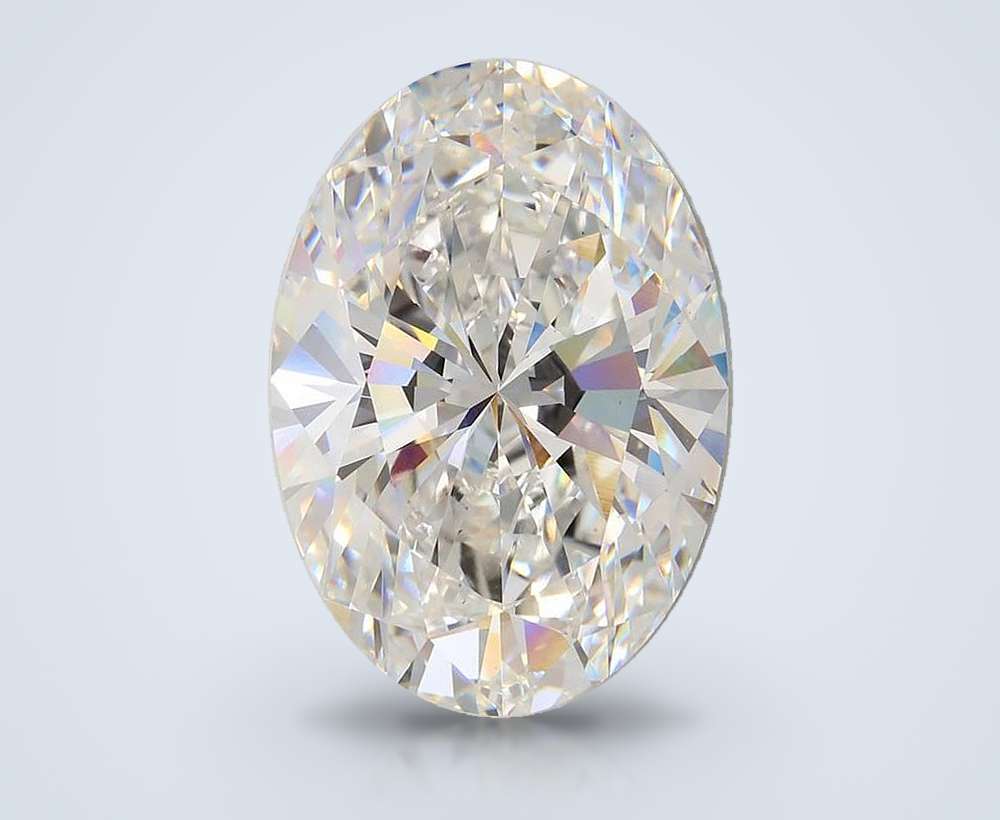26.71ct F VS1 Rare Carat Ideal Cut Oval Lab Grown Diamond