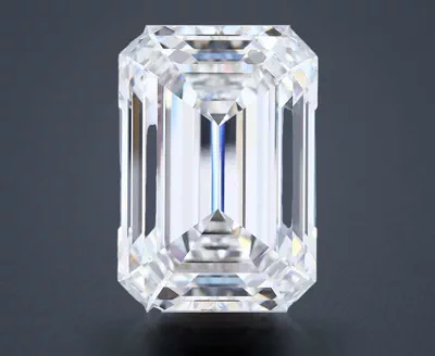 15.08ct G VVS2 Rare Carat Ideal Cut Emerald Lab Grown Diamond