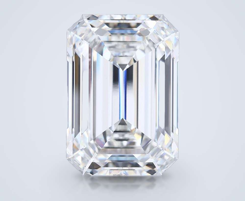 15.08ct G VVS2 Rare Carat Ideal Cut Emerald Lab Grown Diamond