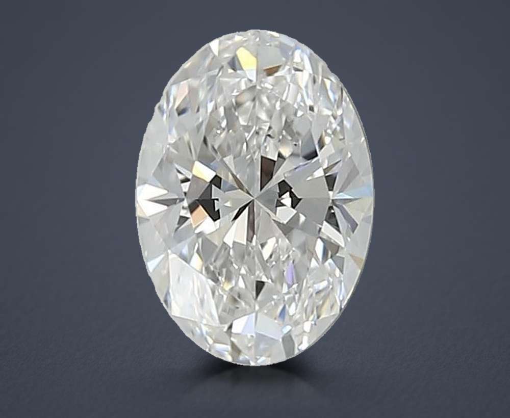 0.95ct D VVS2 Rare Carat Ideal Cut Oval Lab Grown Diamond