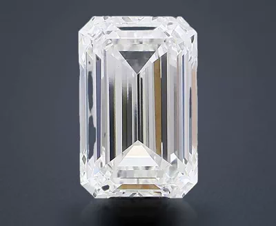 15.08ct F VVS2 Rare Carat Ideal Cut Emerald Lab Grown Diamond