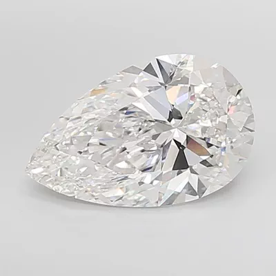 7.06ct F VVS2 Rare Carat Ideal Cut Pear Lab Grown Diamond