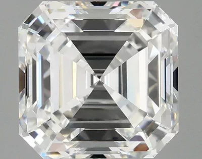 3.02ct E VVS2 Rare Carat Ideal Cut Asscher Lab Grown Diamond