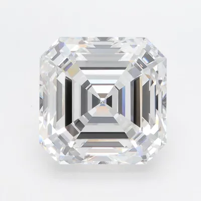 4.04ct D VVS1 Rare Carat Ideal Cut Asscher Lab Grown Diamond