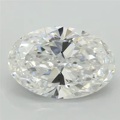 3.04ct D VS2 Rare Carat Ideal Cut Oval Lab Grown Diamond