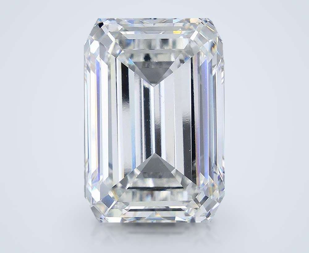 20.01ct F VS1 Rare Carat Ideal Cut Emerald Lab Grown Diamond